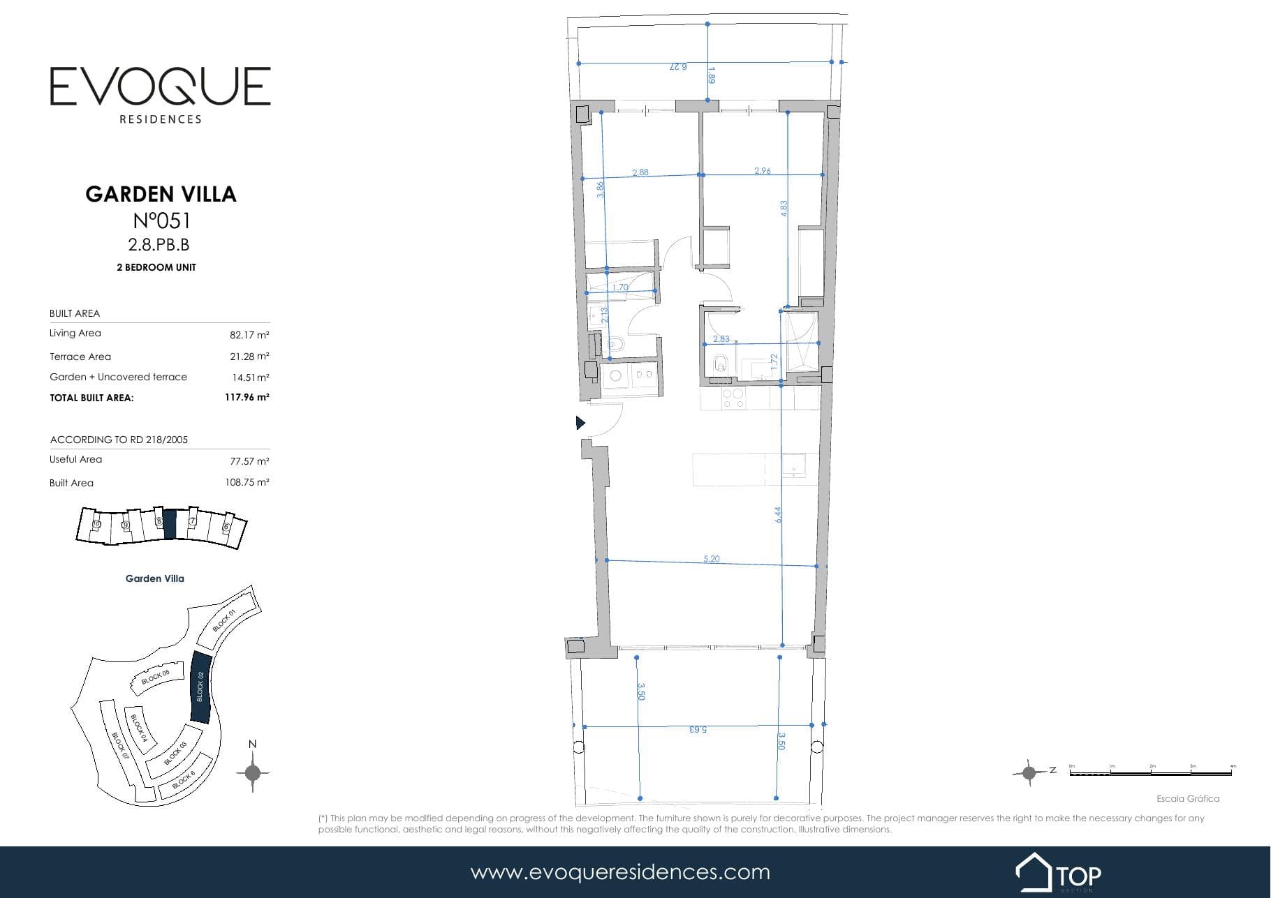 GARDEN VILLA N°051 2.8.PB.B · 82.17 m²