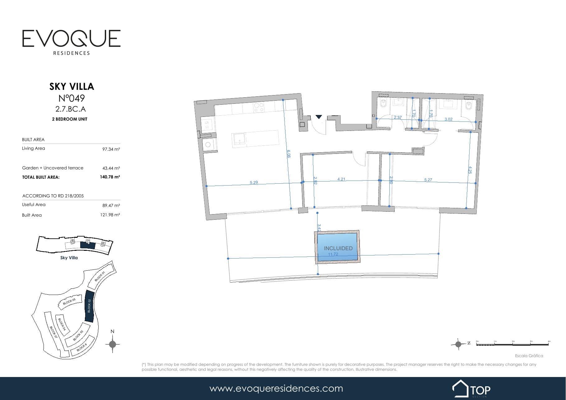 SKY VILLA N°049 2.7.BC.A · 97.34 m²