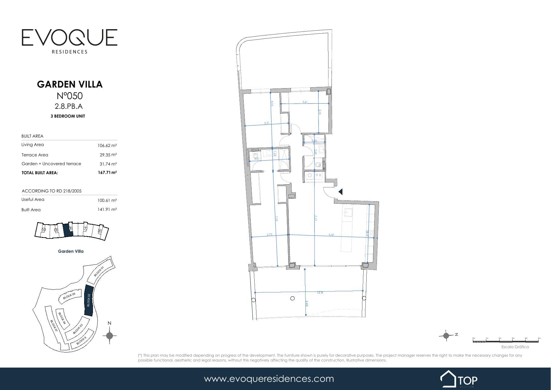 GARDEN VILLA N°050 2.8.PB.A · 106.62 m²